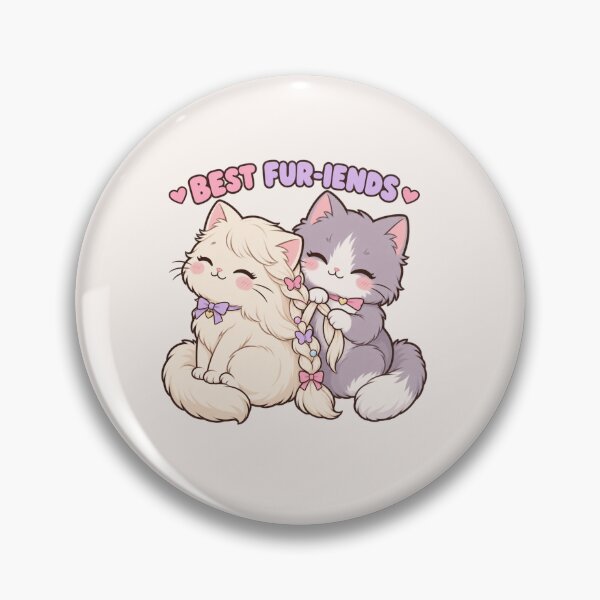 Item preview, Cute Cat Besties Best Fur-iends Kawaii Braiding designed and sold by DmaarGroup.
