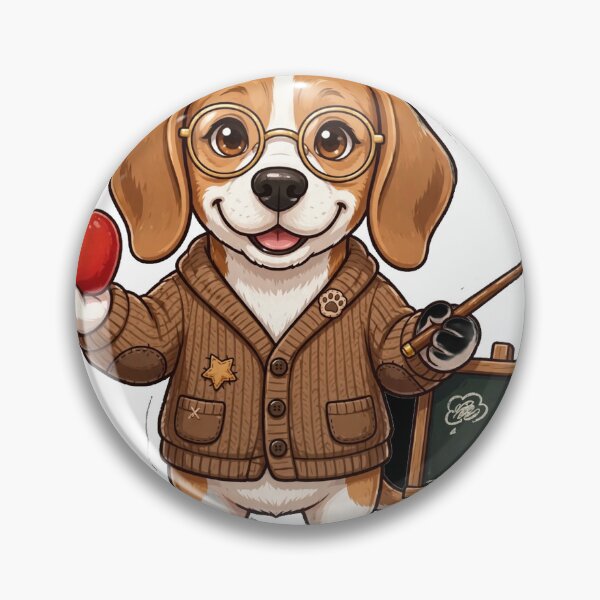 Item preview, Beagle Teacher Dog Funny School Glasses Apple designed and sold by Bark & Banter.