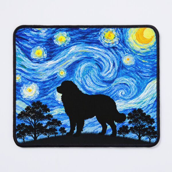 Item preview, Funny Great Pyrenees Dog Starry Night Painting Moon Star Mom Dad Kids designed and sold by FurryHavenPH.
