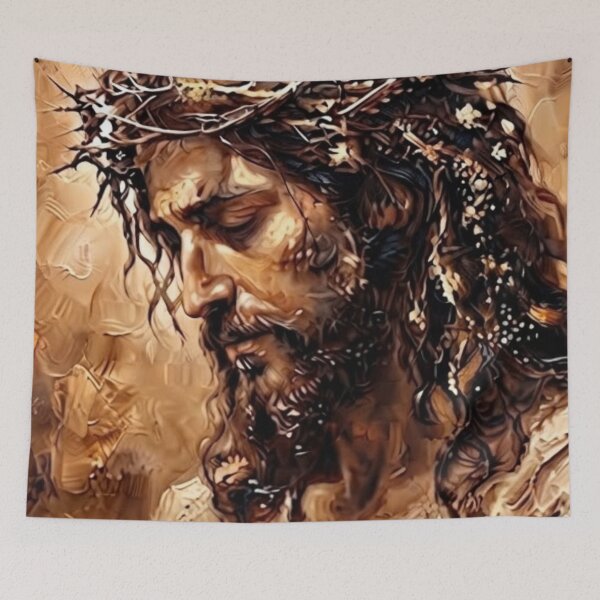 Item preview, "Jesus Christ Divine Savior Religious Art by Ammeluk". designed and sold by Ammeluk.