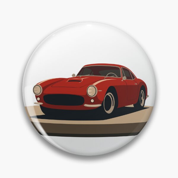 Item preview, Vintage Italian Racing Car Art | Red Menace 1960s  | Minimalist Automotive Illustration designed and sold by Studio pod Burom.
