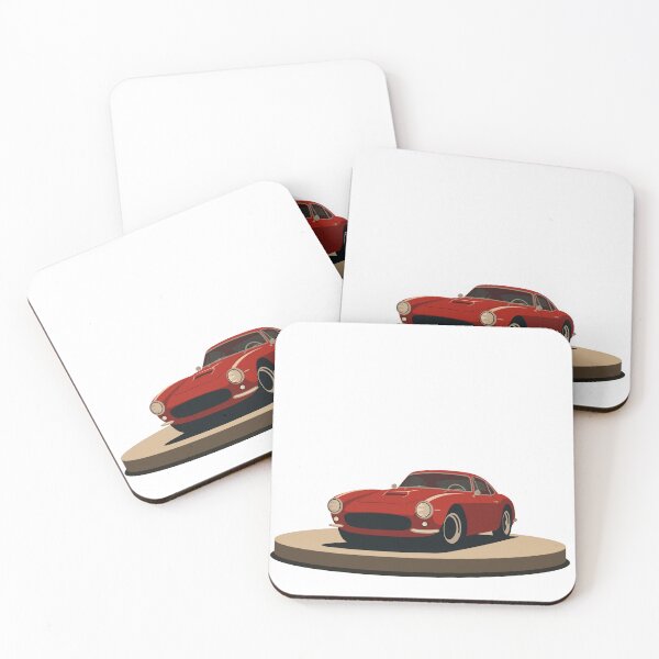 Item preview, Vintage Italian Racing Car Art | Red Menace 1960s  | Minimalist Automotive Illustration designed and sold by Studio pod Burom.