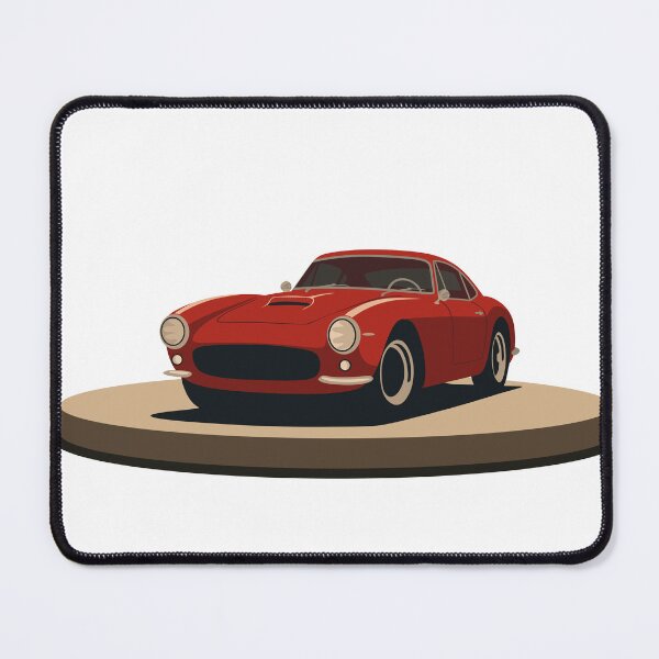Item preview, Vintage Italian Racing Car Art | Red Menace 1960s  | Minimalist Automotive Illustration designed and sold by Studio pod Burom.