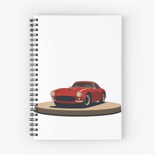 Item preview, Vintage Italian Racing Car Art | Red Menace 1960s  | Minimalist Automotive Illustration designed and sold by Studio pod Burom.