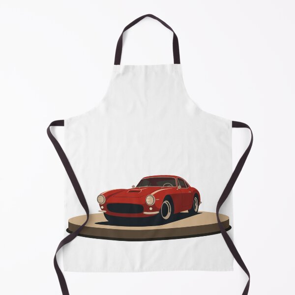 Item preview, Vintage Italian Racing Car Art | Red Menace 1960s  | Minimalist Automotive Illustration designed and sold by Studio pod Burom.