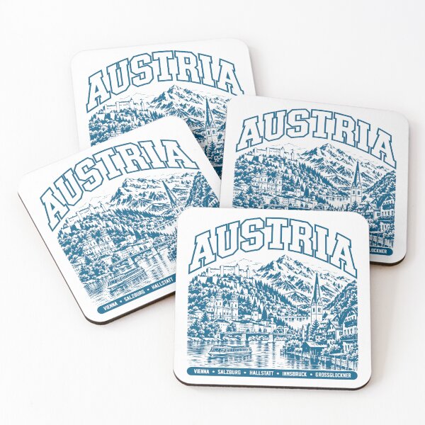 Item preview, Austria Retro | Alps, Lakes & Cities designed and sold by EdwinkOne.