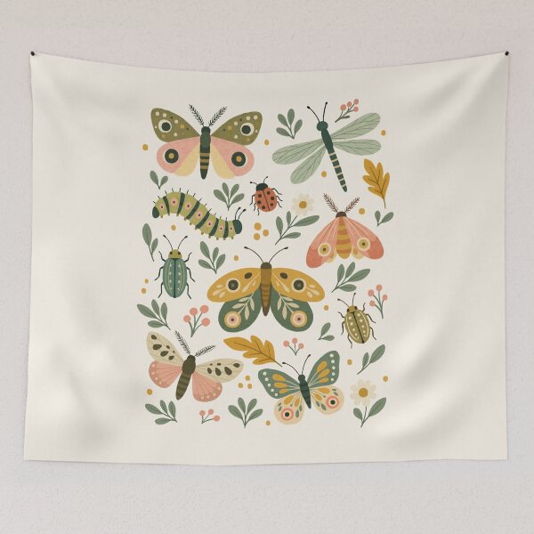 Item preview, Autumn Insects and Flowers designed and sold by OHBOY! Handmade.
