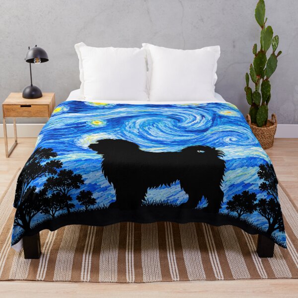 Item preview, Funny Havanese Dog Starry Night Painting Moon Star Mom Dad Kids designed and sold by FurryHavenPH.