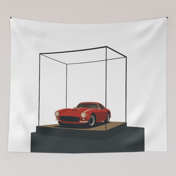 Item preview, Vintage Italian Racing Car Art | Red Menace 1960s |t | Minimalist Automotive Illustration | Retro Car Enthusiast Print designed and sold by Studio pod Burom.