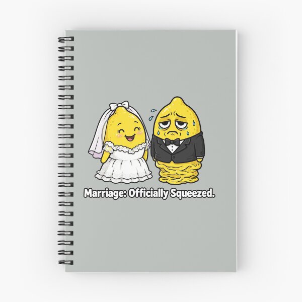 Item preview, Marriage Officially Squeezed Funny Lemon Couple Cartoon designed and sold by Ibrahimhema5.
