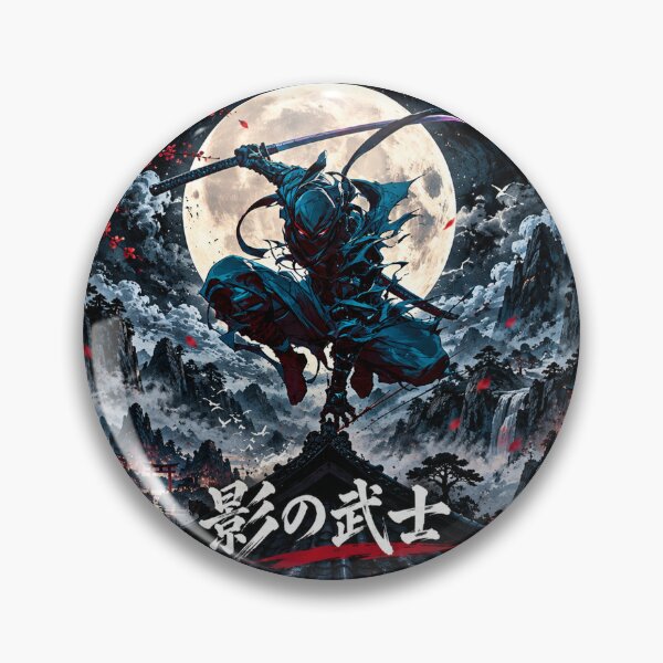 Item preview, Shadow Warrior Ninja Samurai Moon Japanese designed and sold by Fei Long Design Hub.