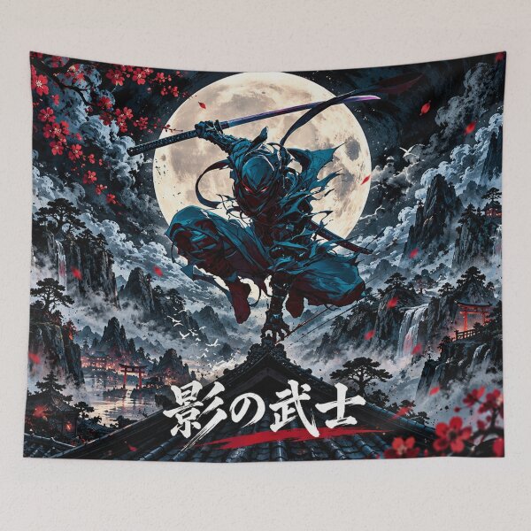 Item preview, Shadow Warrior Ninja Samurai Moon Japanese designed and sold by Fei Long Design Hub.