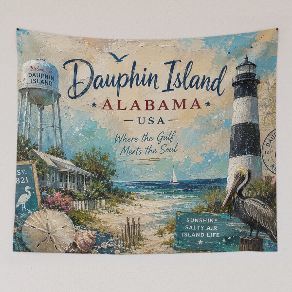 Item preview, Dauphin Island, Alabama Painting – Beautiful place in the United States of America. designed and sold by GalleryKauffeld.