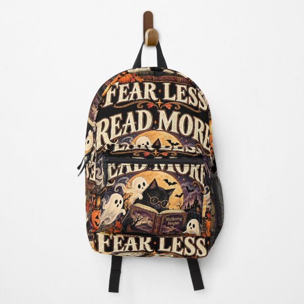 Item preview, Read More Fear Less Gothic Black Cat Book Lover Halloween designed and sold by WriterKat - Kathy Gerstorff.