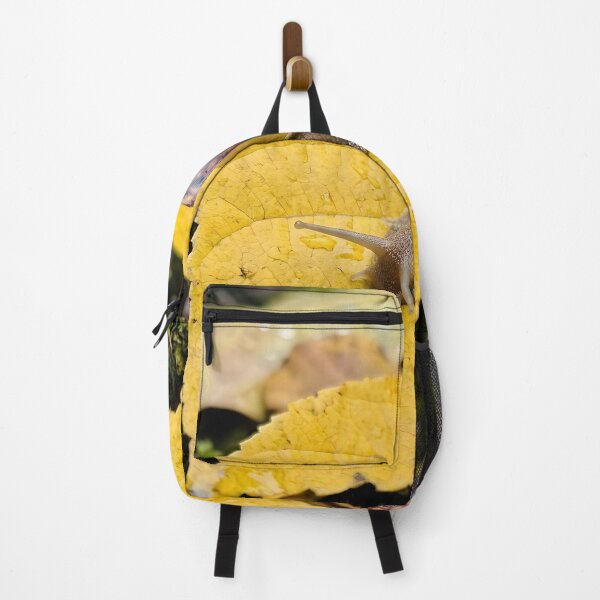 Item preview, Curious Garden Snail On Dewy Yellow Leaf designed and sold by dandiboass.