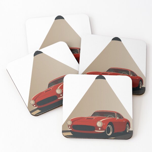 Item preview, Ferrari Classic Car Print, Vintage Ferrari Art, Minimalist Automotive Print, Luxury Sports Car Decor designed and sold by Studio pod Burom.