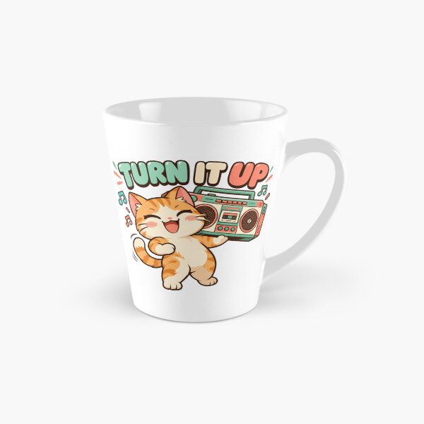 Item preview, Cute Cat Boombox Turn It Up Retro Kawaii Music designed and sold by DmaarGroup.