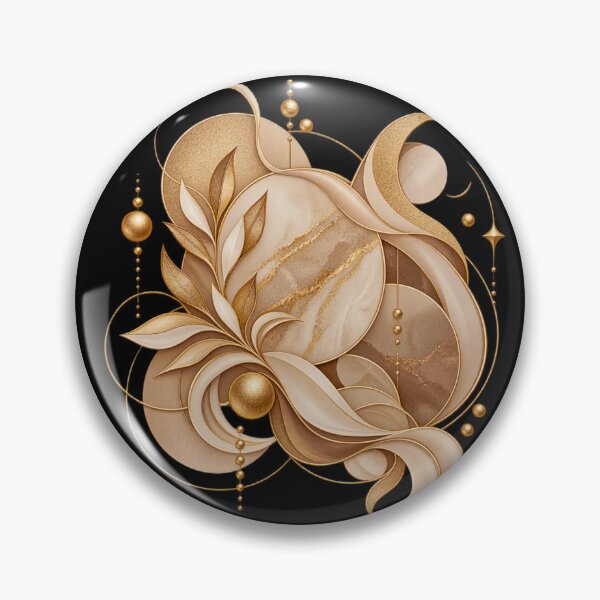 Item preview, Boho Celestial Abstract Crescent Moon and Gold Leaves Art designed and sold by BohoMysticArt.