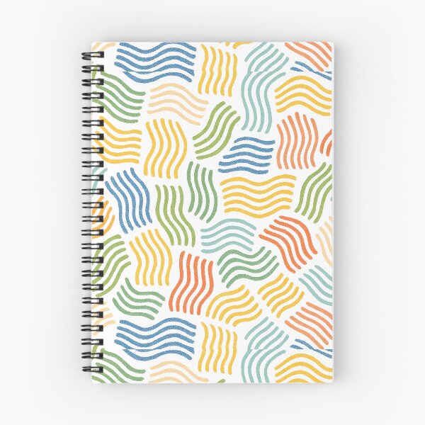Item preview, Colorful Wavy Lines Abstract Modern Doodle Pattern designed and sold by designcolossal.