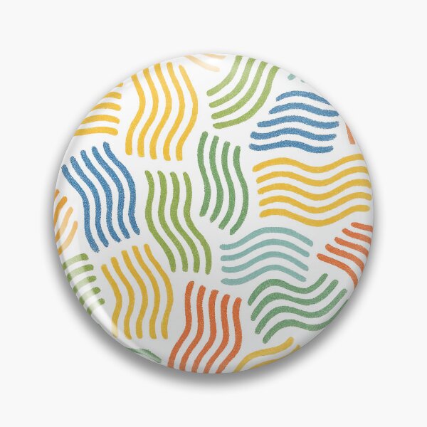 Item preview, Colorful Wavy Lines Abstract Modern Doodle Pattern designed and sold by designcolossal.