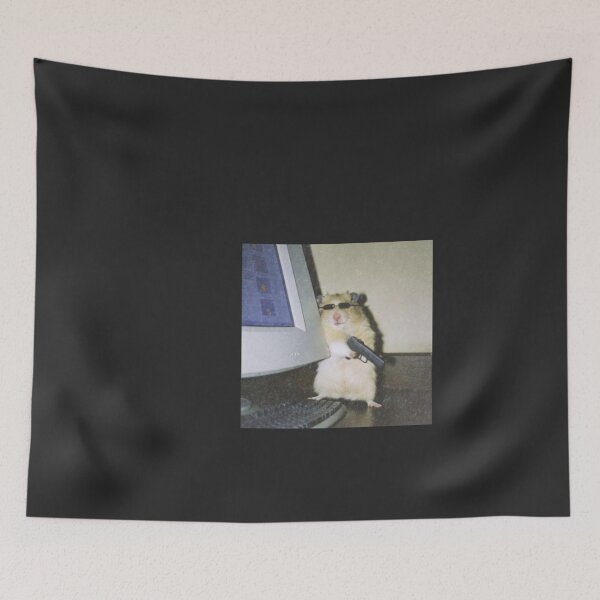 Item preview, Funny Animal Vintage , Cyber Hamster , Unisex Meme Cringe  designed and sold by zainab hussain.