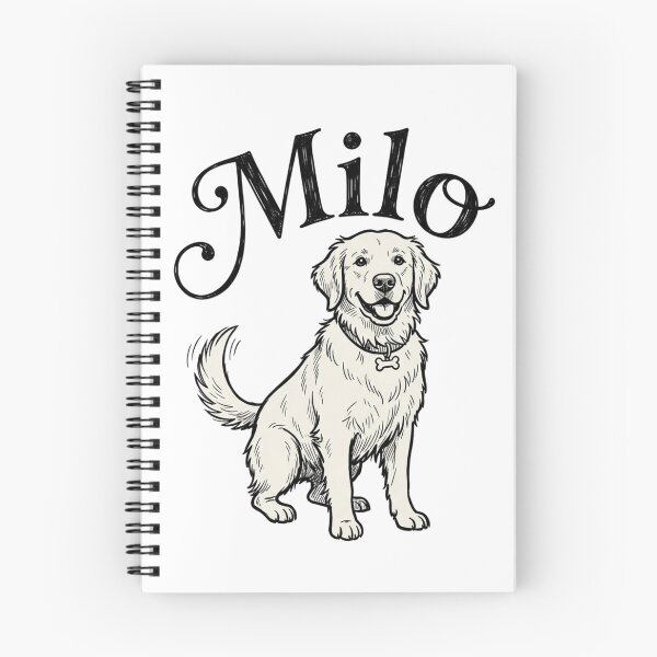 Item preview, Milo Golden Retriever Dog Sketch for Proud Milo Pet Parents and Dog Lovers designed and sold by raedattia.