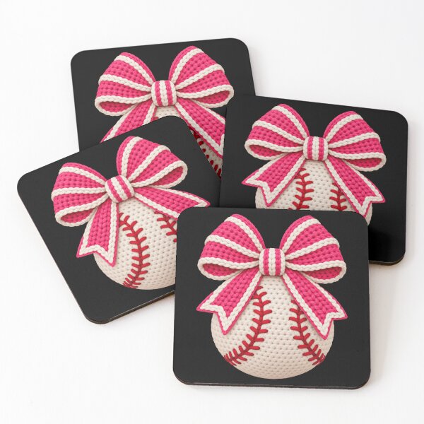 Item preview, Baseball Bow croshet Sports Fan designed and sold by drawwiika+44.