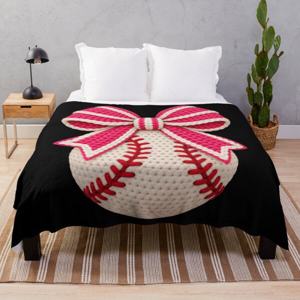 Item preview, Baseball Bow croshet Sports Fan designed and sold by drawwiika+44.
