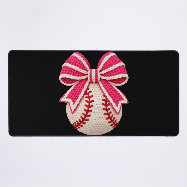 Item preview, Baseball Bow croshet Sports Fan designed and sold by drawwiika+44.