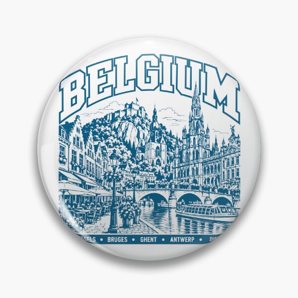 Item preview, Belgium Retro | Bruges, Ghent, Brussels & Dinant designed and sold by EdwinkOne.
