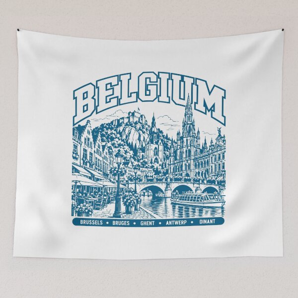Item preview, Belgium Retro | Bruges, Ghent, Brussels & Dinant designed and sold by EdwinkOne.