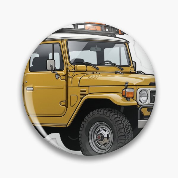 Item preview, Vintage Mustard Yellow Land Cruiser FJ40 4x4 Sticker designed and sold by Fixnovaguide.