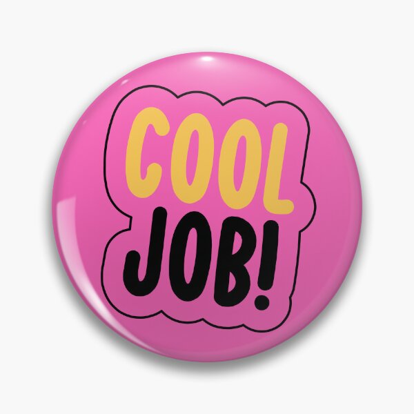 Item preview, Cool Job Yellow Retro Typography designed and sold by PixellaneArt.