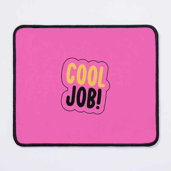 Item preview, Cool Job Yellow Retro Typography designed and sold by PixellaneArt.