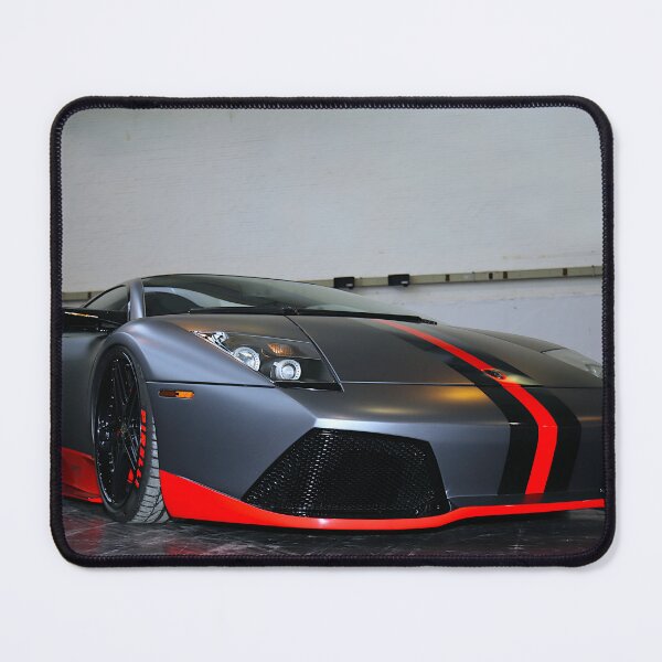 Item preview, Lamborghini Murciélago LP640 Matte Grey Racing Stripe designed and sold by Peter Kraaibeek Art Gallery.