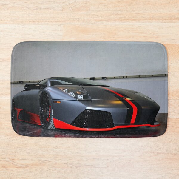 Item preview, Lamborghini Murciélago LP640 Matte Grey Racing Stripe designed and sold by Peter Kraaibeek Art Gallery.