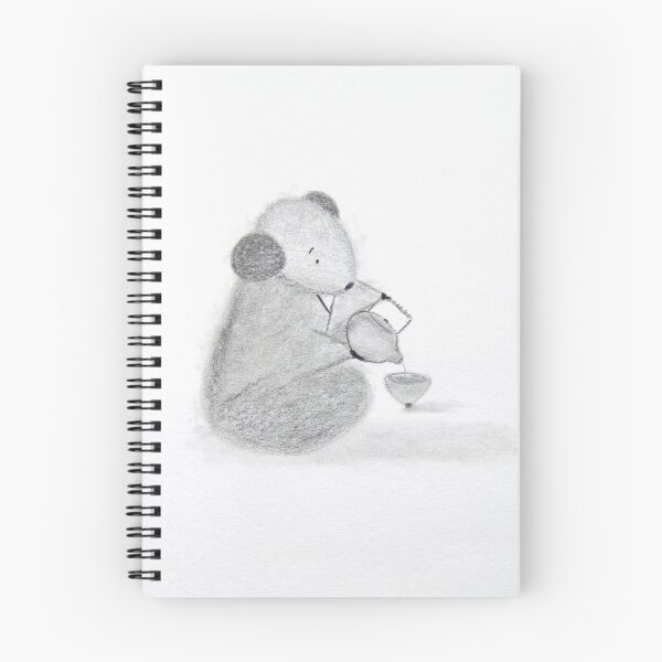 Item preview, Monk Mouse Pouring Tea | Cute Zen Tea Ceremony Drawing designed and sold by AngelaMarieArt.