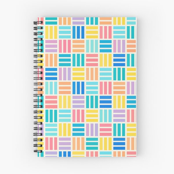 Item preview, Colorful Japanese Geometric Pattern with Pastel Stripes designed and sold by JapaneseWagaraStudio.