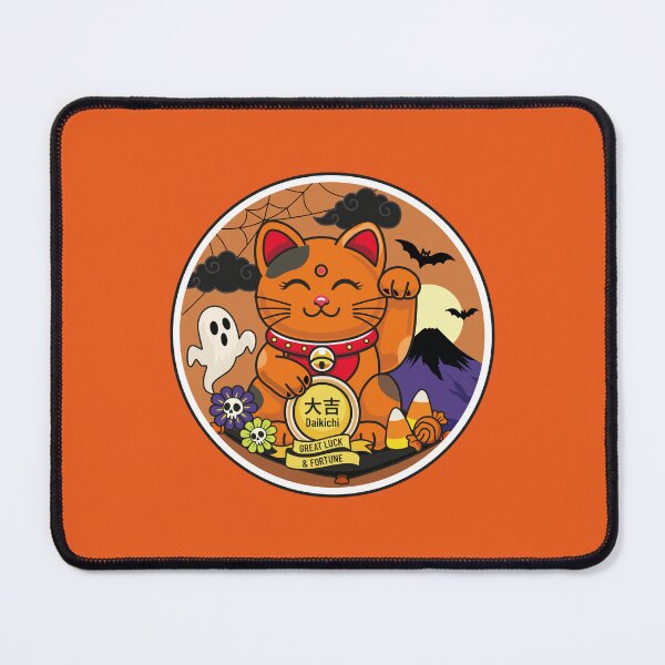 Item preview, Calico Maneki Neko Halloween – Great Luck designed and sold by Vector Woofs.