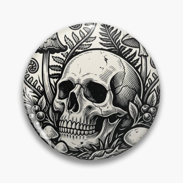Item preview, All Things Return To Soil Skull Cottagecore Vintage Illustration designed and sold by Stone-T .