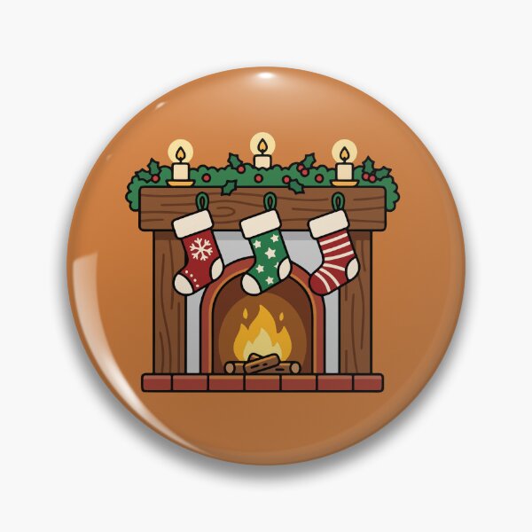 Item preview, Cozy Christmas Fireplace with Holiday Stockings designed and sold by AIG - Andrei Ilie Graphics.