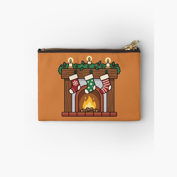 Item preview, Cozy Christmas Fireplace with Holiday Stockings designed and sold by AIG - Andrei Ilie Graphics.