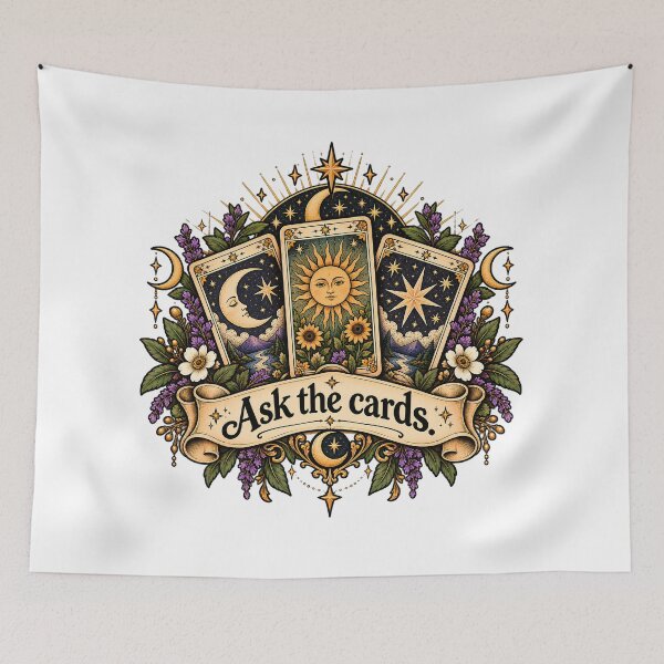 Item preview, Vintage Ask The Cards Tarot designed and sold by MysticCanvasAi.