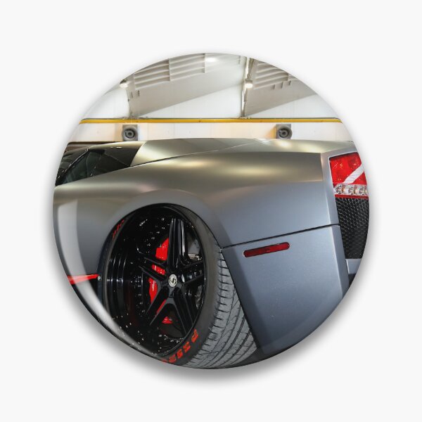 Artikelvorschau, Rückansicht des Lamborghini Murciélago LP640 in Mattgrau entworfen und verkauft von Peter Kraaibeek Art Gallery.