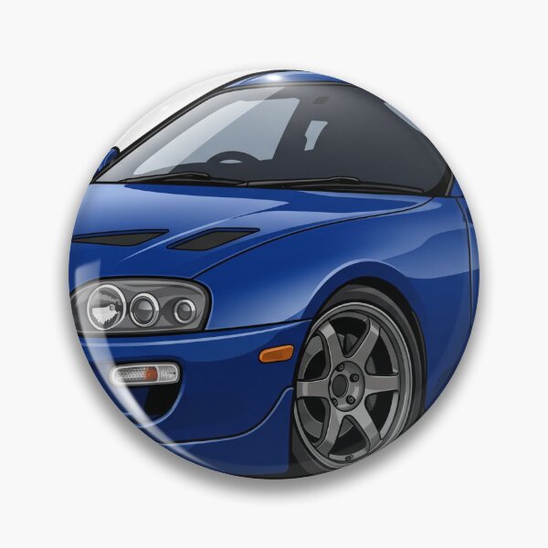 Item preview, Royal Sapphire Blue Toyota Supra MK4 Turbo Sticker designed and sold by Fixnovaguide.