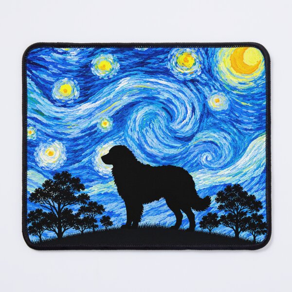Item preview, Funny Kuvasz Dog Starry Night Painting Moon Star Mom Dad Kids designed and sold by FurryHavenPH.