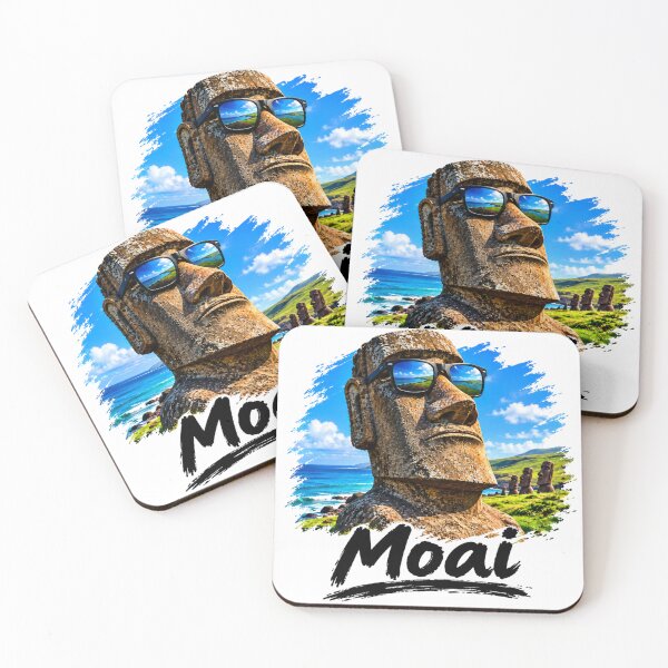 Item preview, Cool Moai Statue Sunglasses Easter Island Design designed and sold by Tobietales.