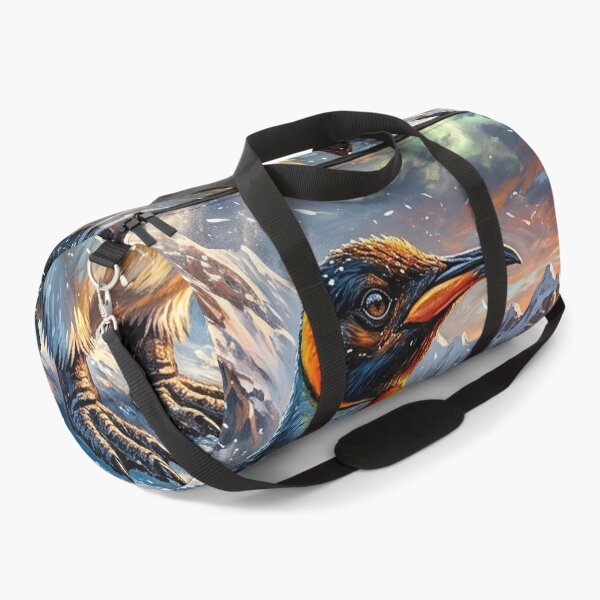 Item preview, Proud King Penguin Standing on a Glowing Antarctic Shore designed and sold by Lucid Dream Pixel.