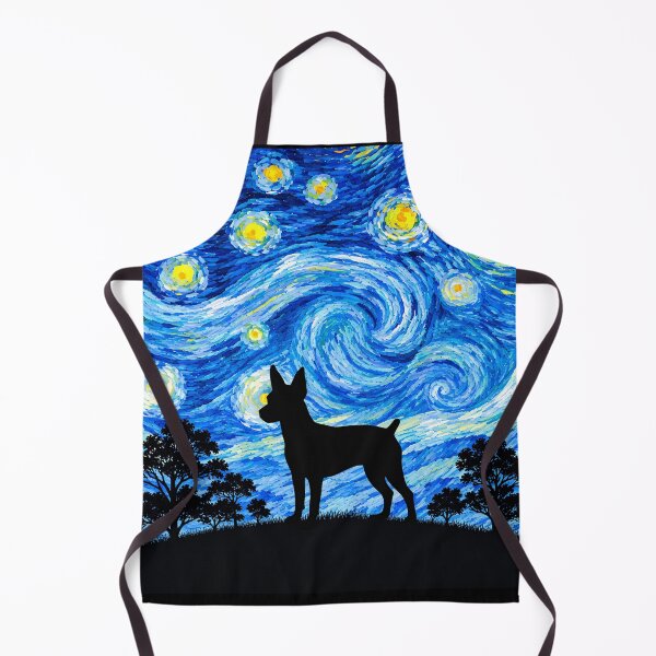 Item preview, Funny Rat Terrier Dog Starry Night Painting Moon Star Mom Dad Kids designed and sold by FurryHavenPH.
