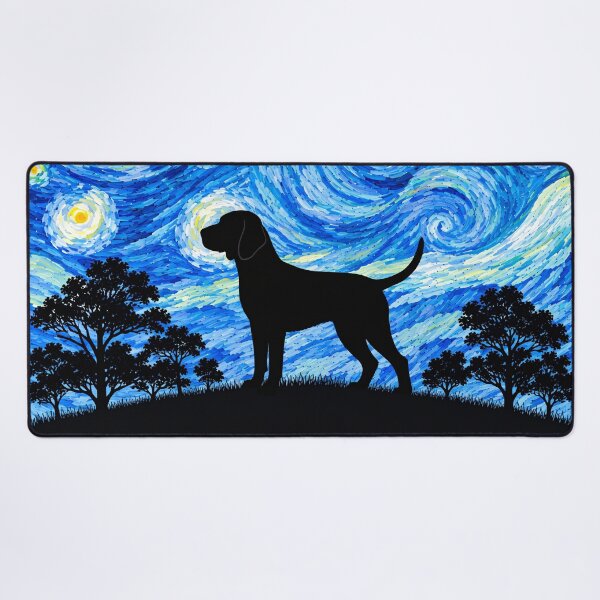 Item preview, Funny Redbone Coonhound Dog Starry Night Painting Moon Star Mom Dad Kids designed and sold by FurryHavenPH.